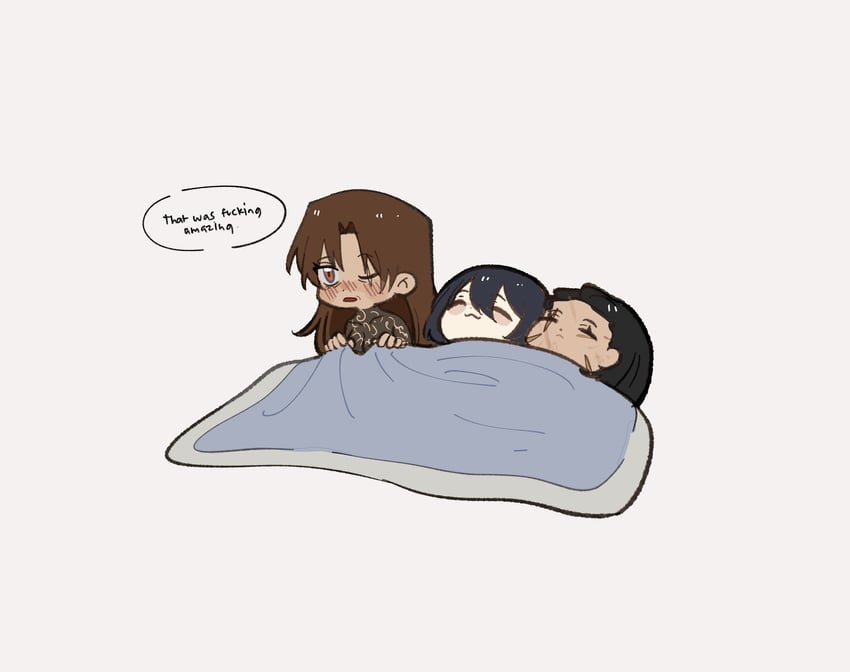 hong lu, meursault, and gregor (project moon and 1 more) drawn by yomie_0613
