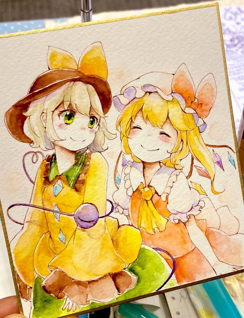 flandre scarlet and komeiji koishi (touhou) drawn by shiro_tsugumi