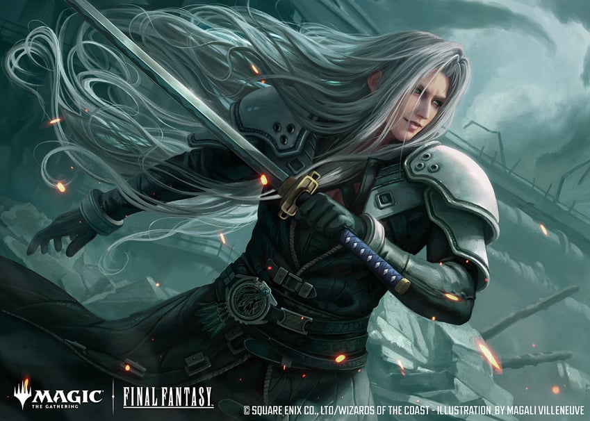sephiroth (final fantasy and 3 more) drawn by magali_villeneuve