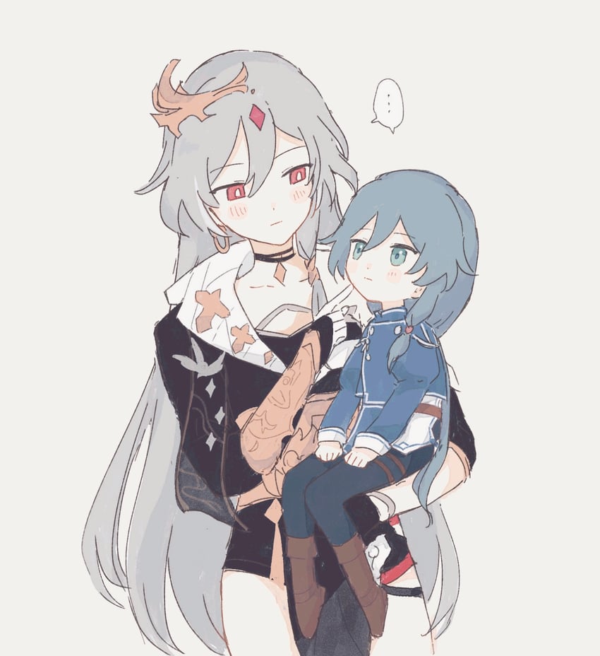 fu hua and herrscher of sentience (honkai and 1 more) drawn by tya_tya_3rd