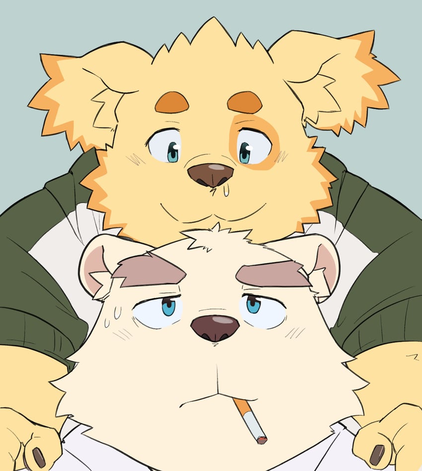 leib and cu sith (tokyo afterschool summoners) drawn by numpla