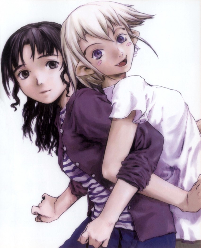 chigasaki mayuko and niea (niea 7) drawn by abe_yoshitoshi