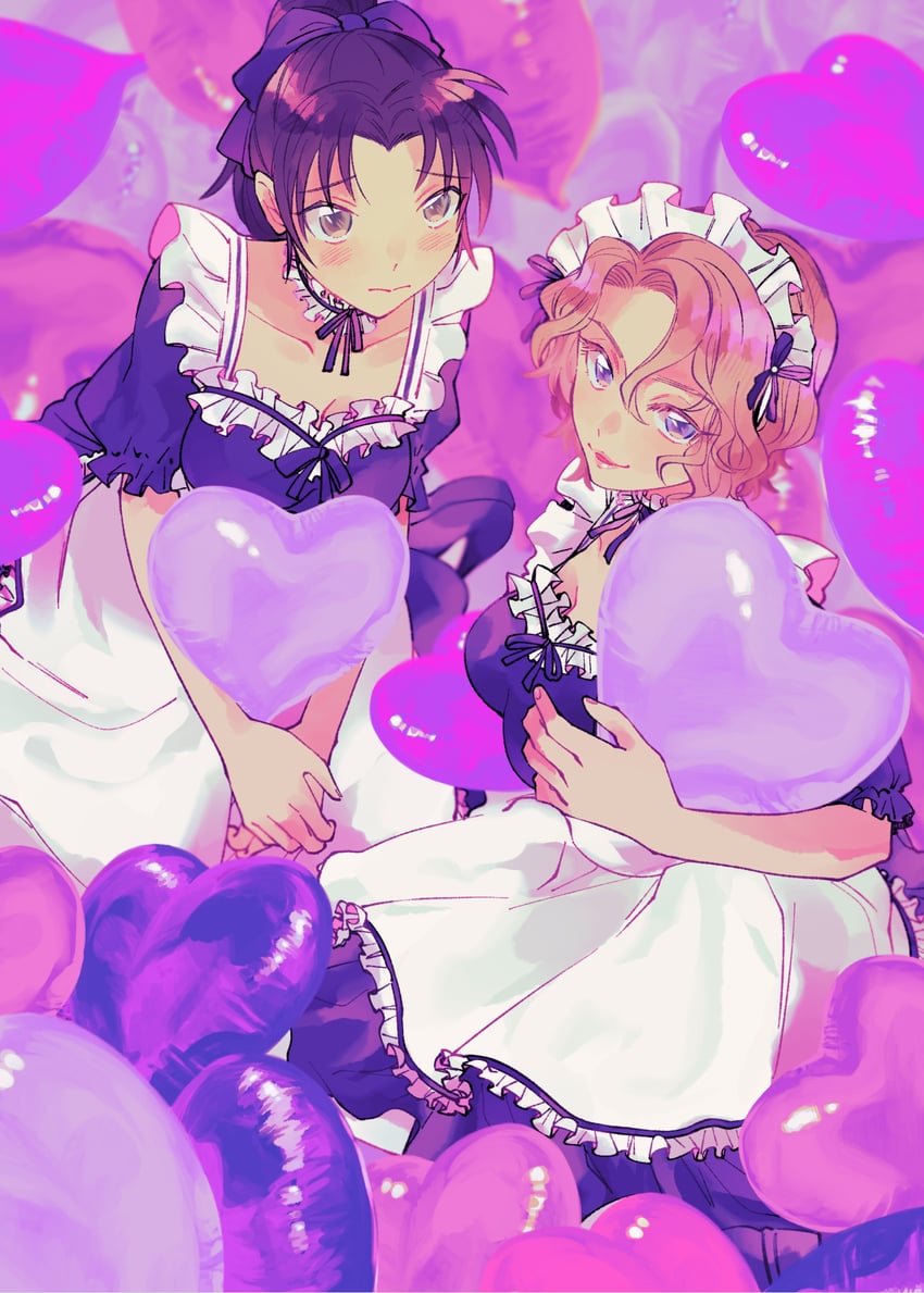 tooyama kazuha and oooka momiji (meitantei conan) drawn by yamada_(haaaaai)