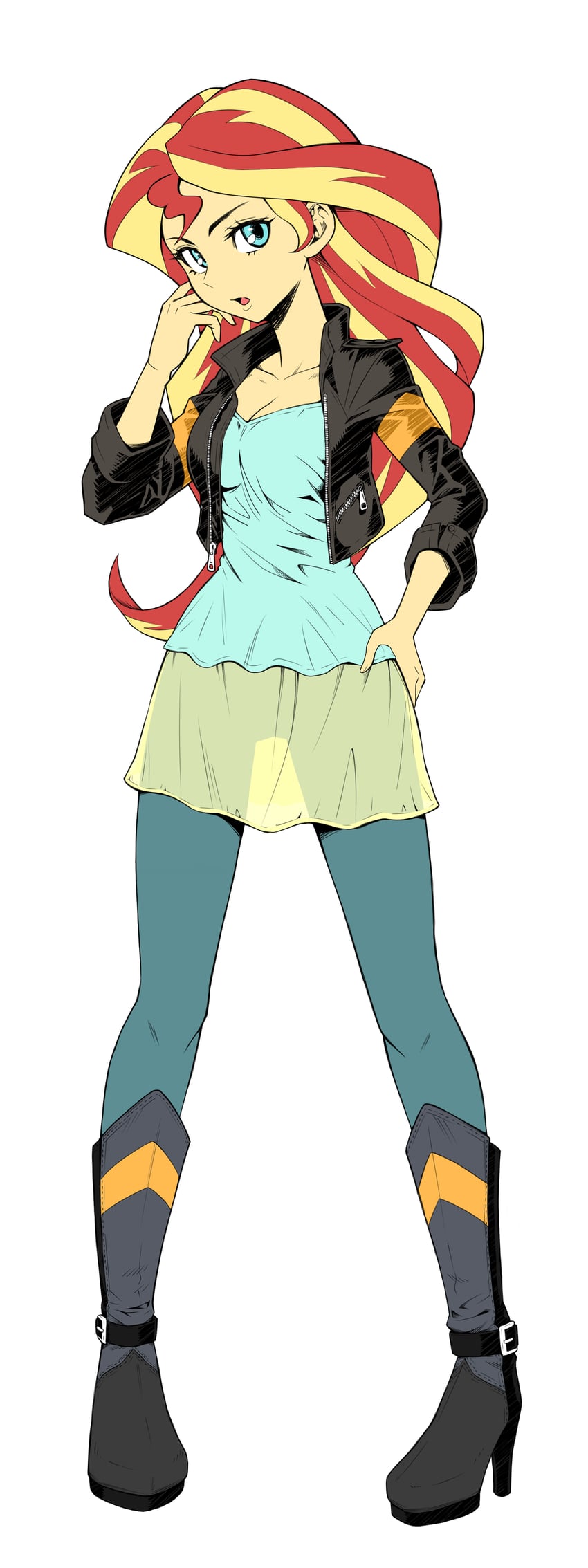sunset shimmer (my little pony and 2 more) drawn by yuuto_(chakokin)