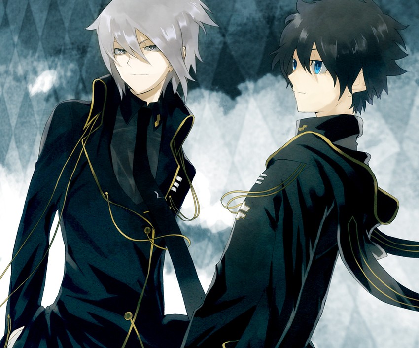 protagonist and houtsuin yamato (devil survivor and 1 more) drawn by akiyoshi_nozomu