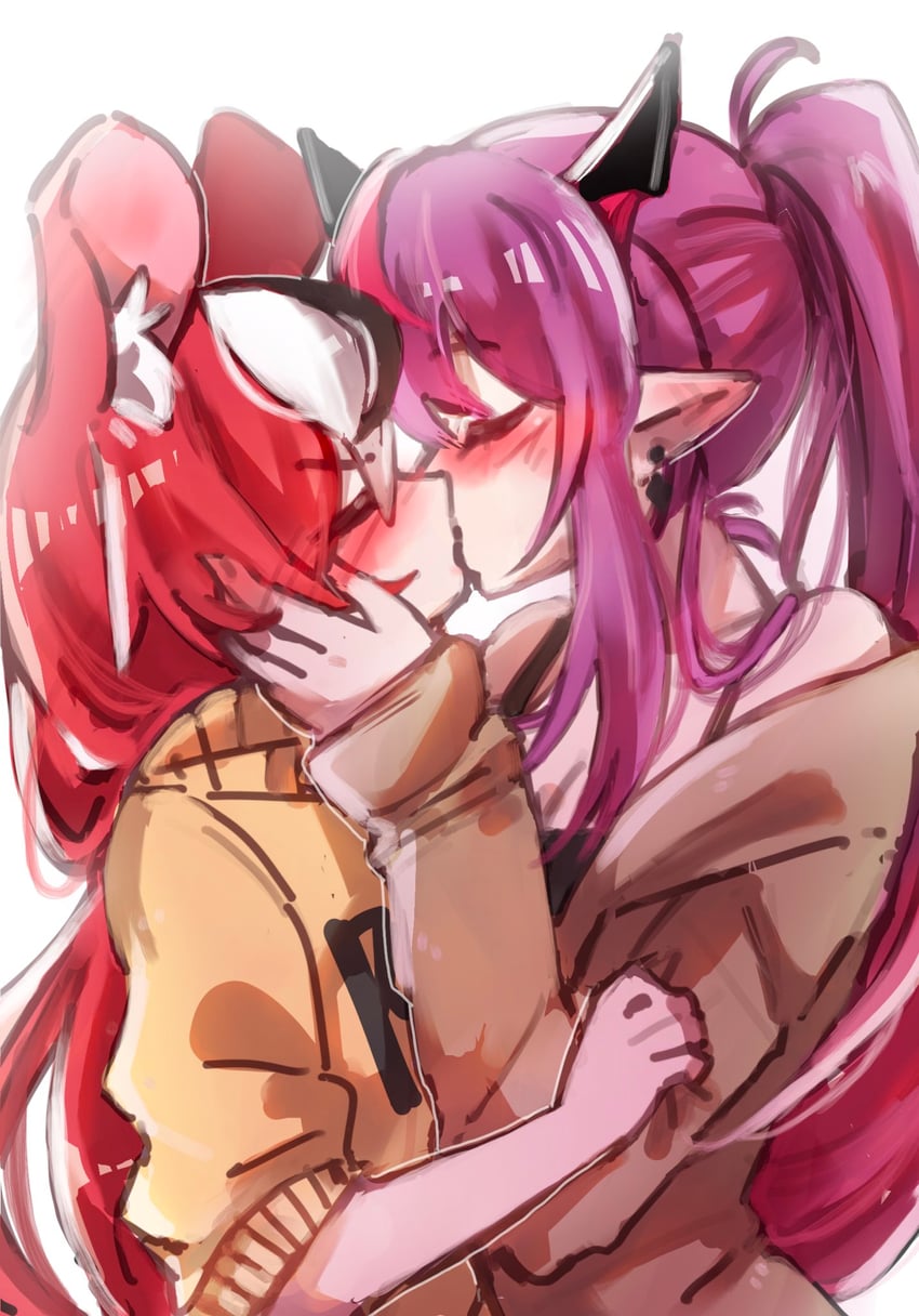 hakos baelz and irys (hololive and 1 more) drawn by taotan