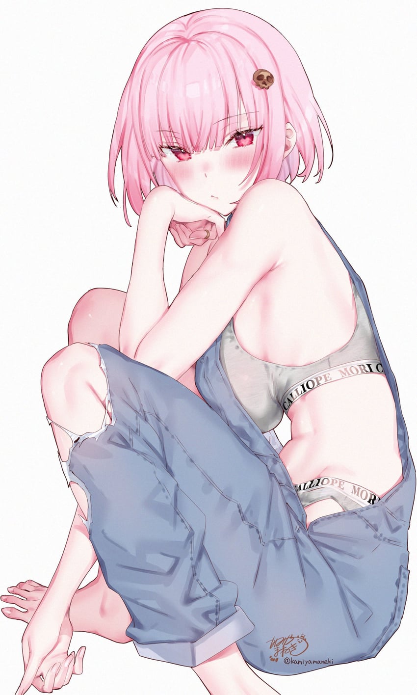 mori calliope (hololive and 1 more) drawn by kamiya_maneki