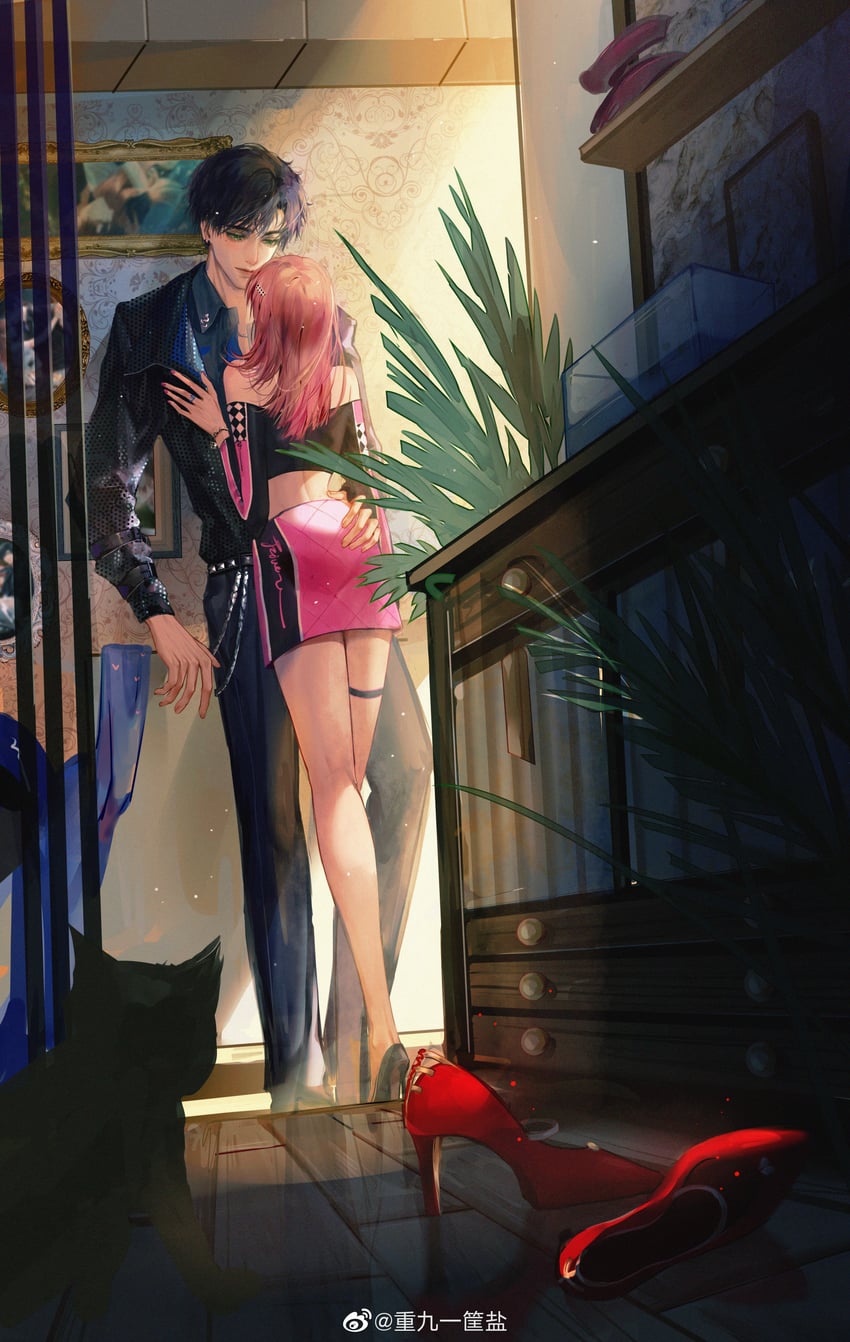 protagonist and xiao yi (light and night love) drawn by chongjiu_yi_kuang_yan