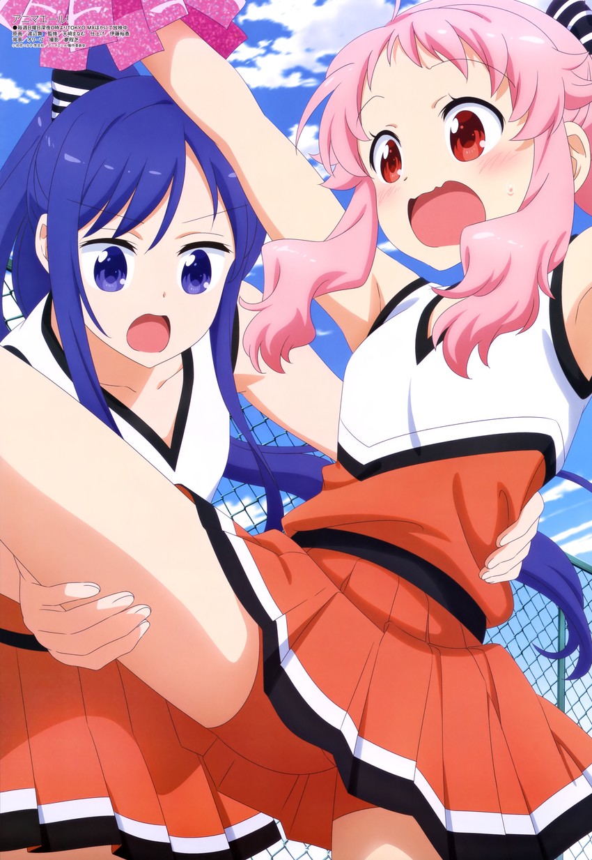 hatoya kohane and arima hizume (megami magazine and 1 more) drawn by watanabe_mai
