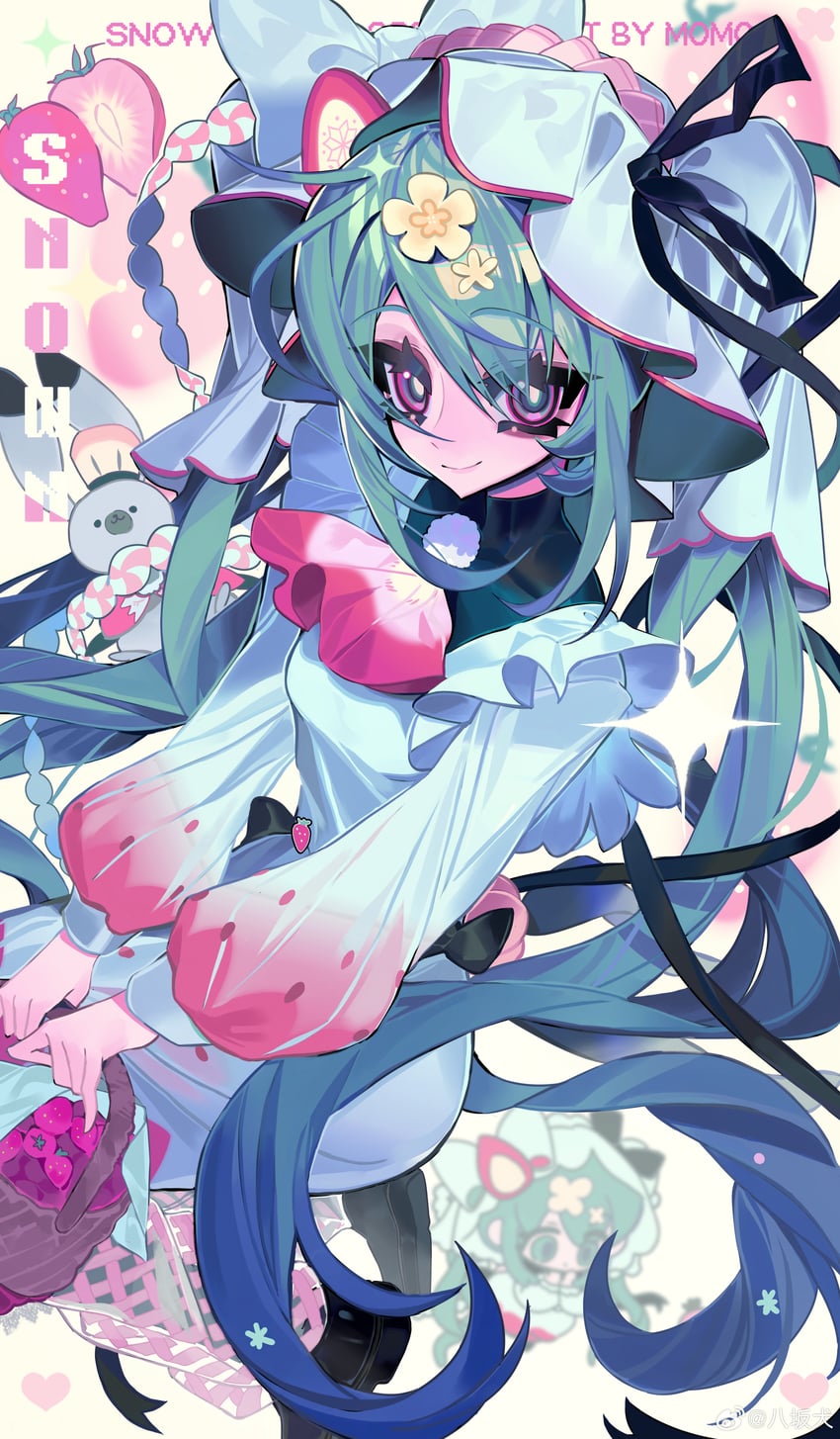 hatsune miku and yuki miku (vocaloid) drawn by taowu_(20809)