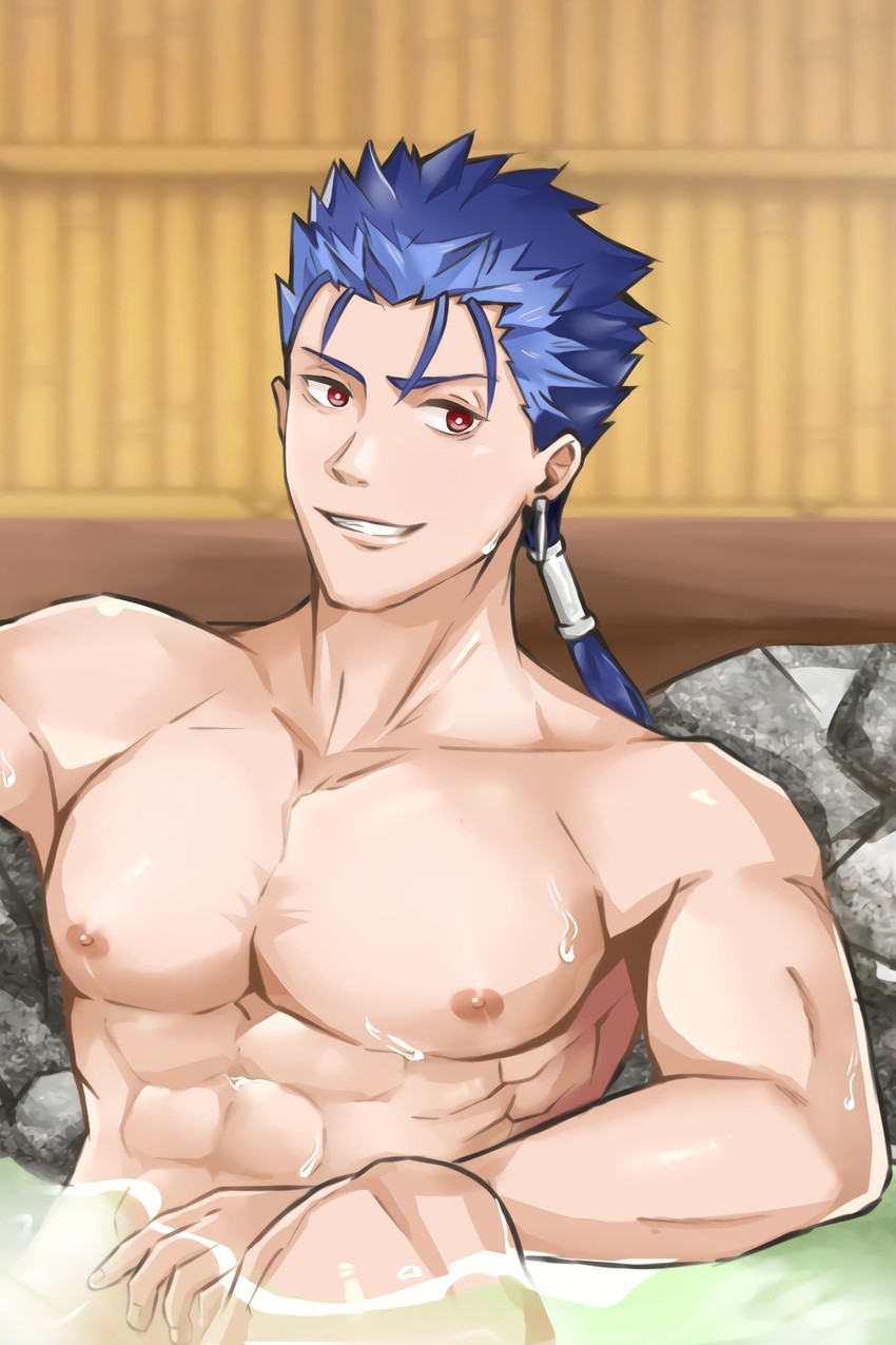 cu chulainn (fate and 1 more) drawn by scheelite