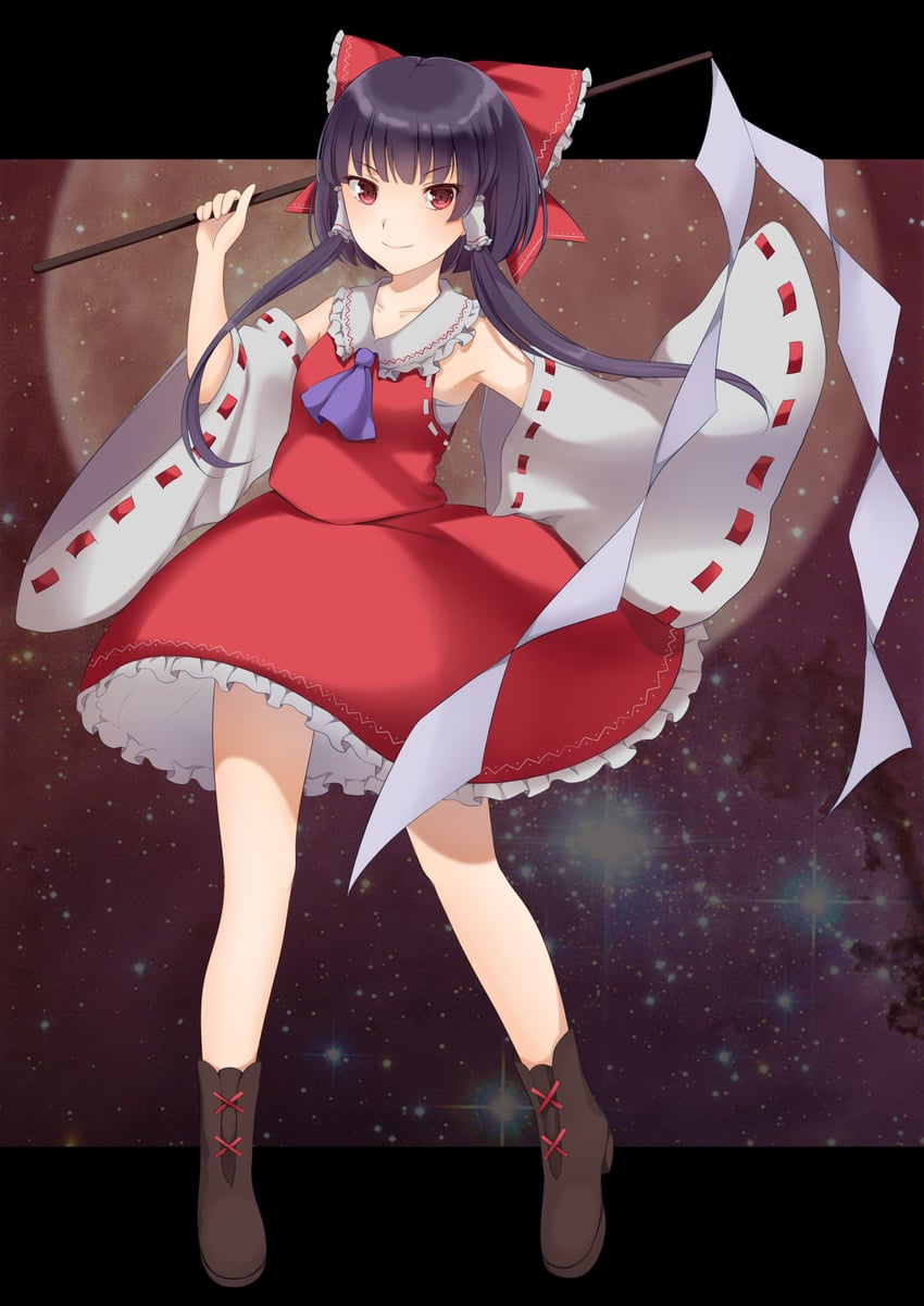 hakurei reimu (touhou and 1 more) drawn by utako_(kuromosuki)