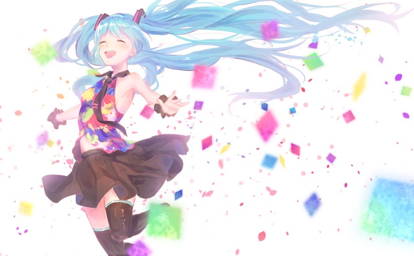 hatsune miku (vocaloid and 1 more) drawn by yuzuha_wasa