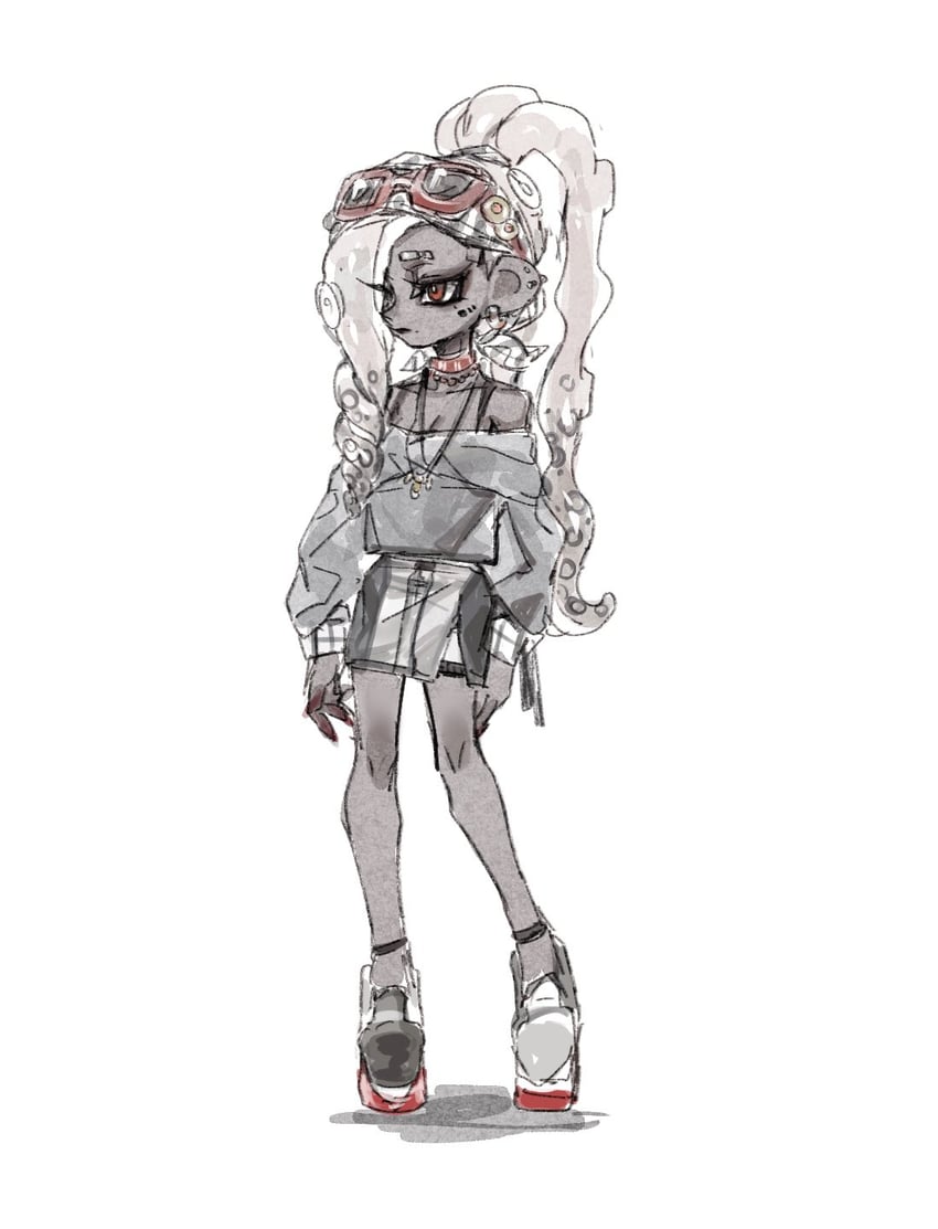 octoling player character and octoling girl (splatoon) drawn by gucandiyi52092