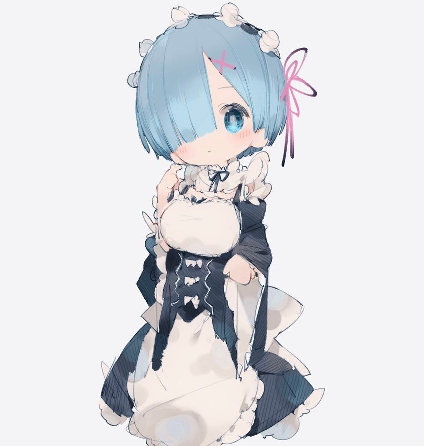 rem (re:zero kara hajimeru isekai seikatsu) drawn by nanmokaken