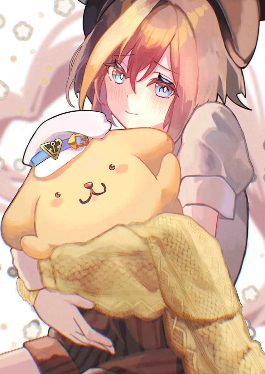 cheval grand and pompompurin (umamusume and 1 more) drawn by serina_(skipadd)