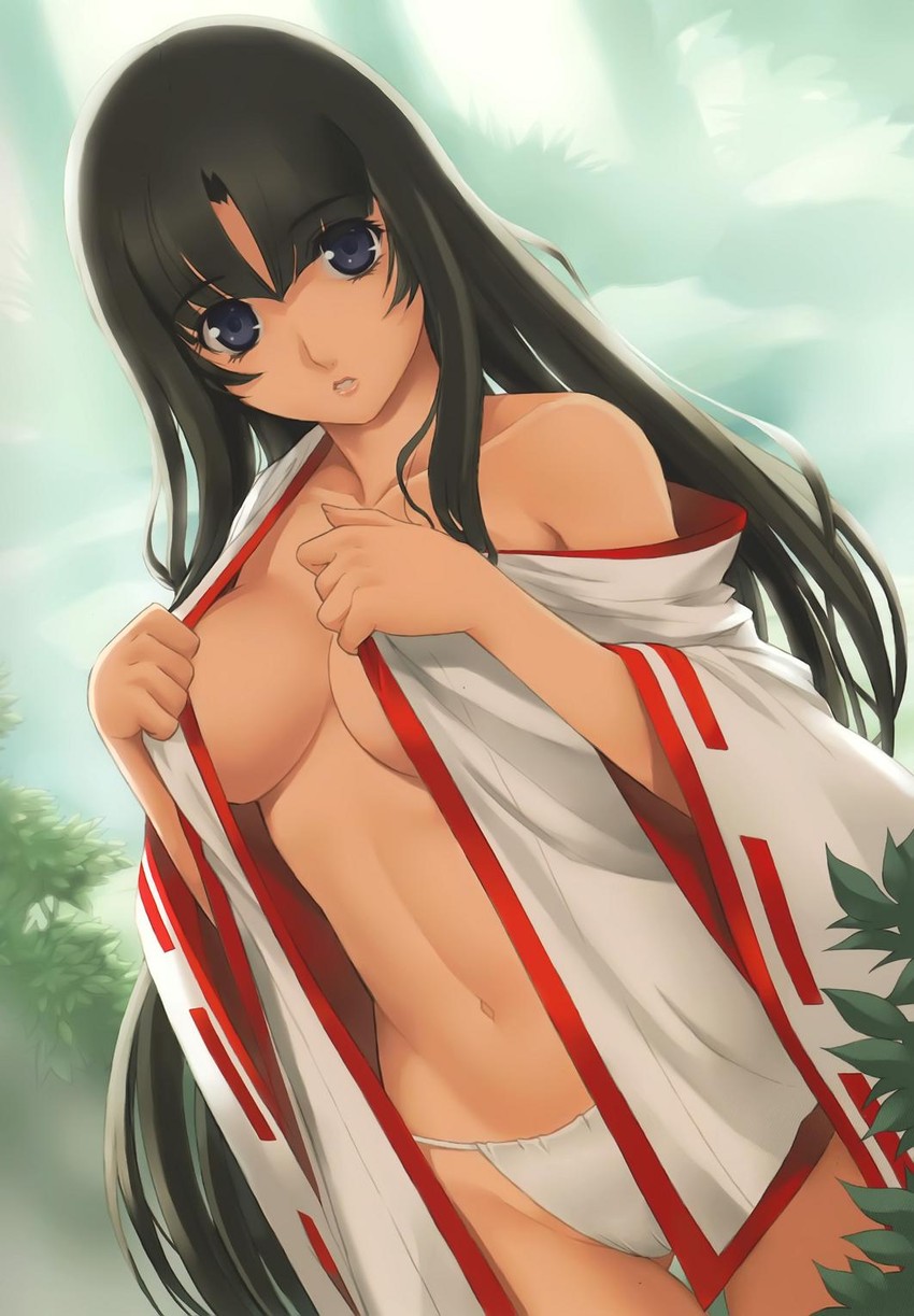 tomoe and musha miko tomoe (queen's blade) drawn by eiwa