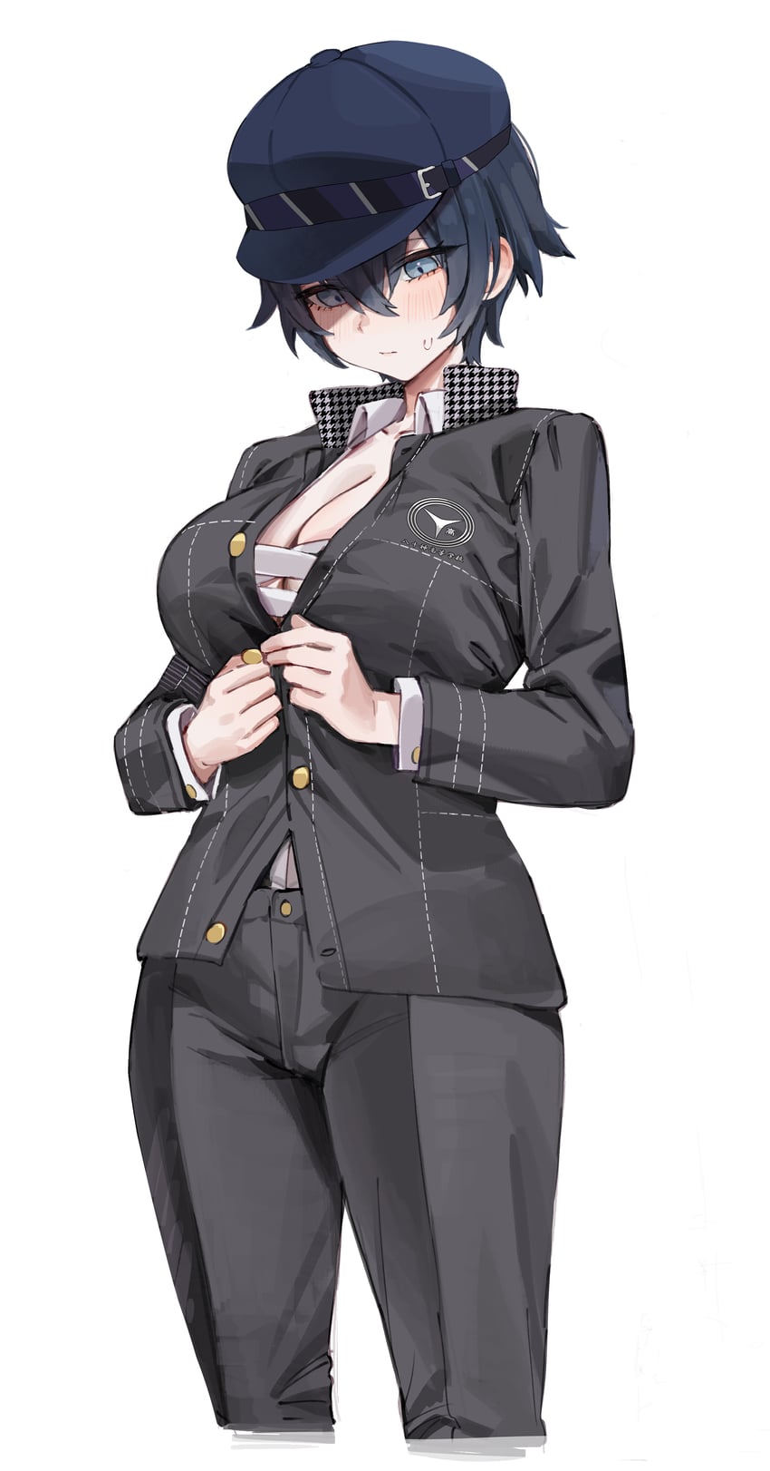 shirogane naoto (persona and 1 more) drawn by fungi542
