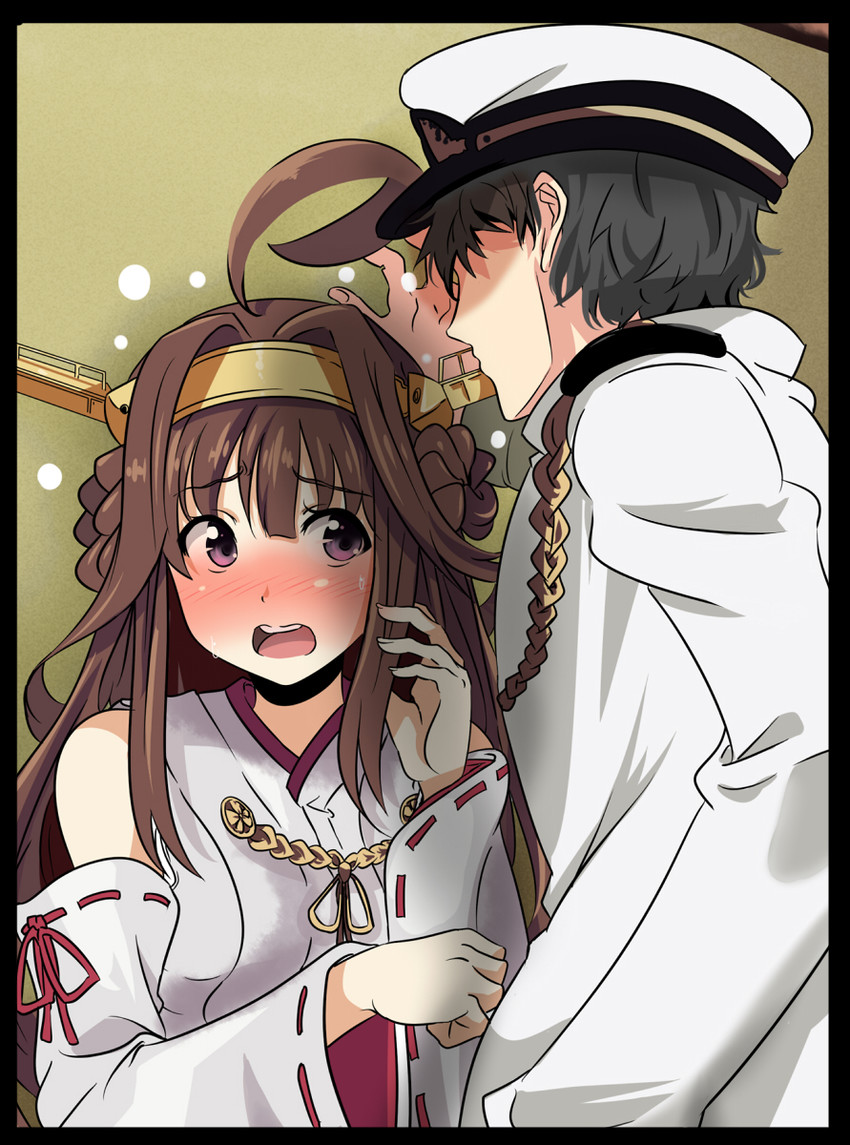 admiral, kongou, and kongou kai ni (kantai collection) drawn by okuba