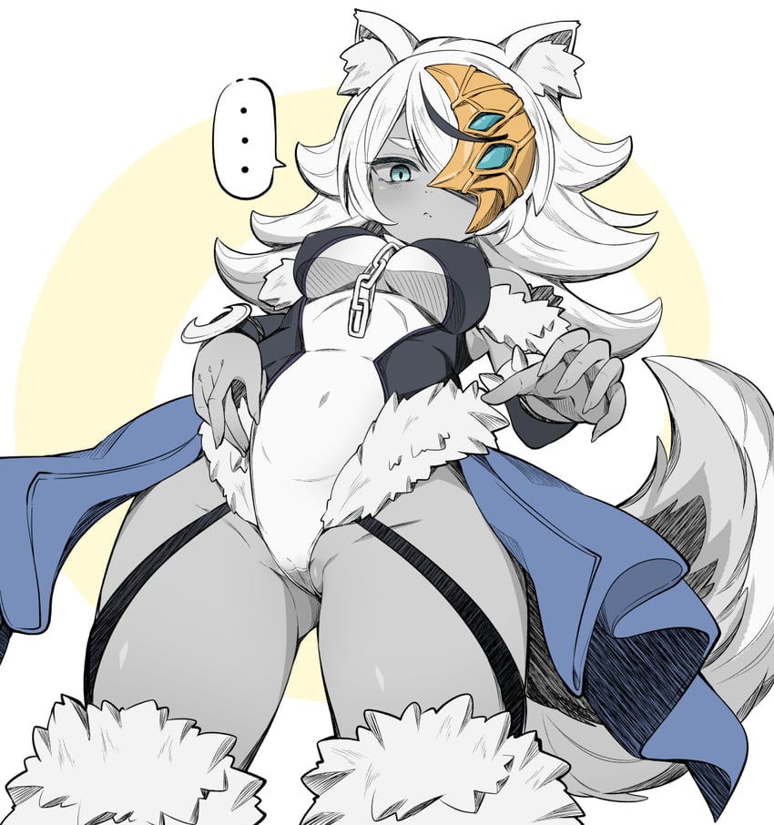 lunalight silver hound (yu-gi-oh! and 1 more) drawn by garoudo_(kadouhan'i)