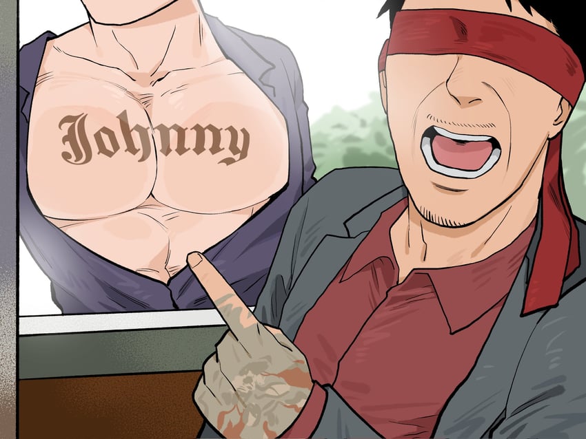 johnny cage and kenshi (mortal kombat and 1 more) drawn by niwut_t