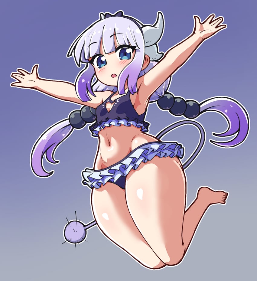 kanna kamui (kobayashi-san chi no maidragon) drawn by masked_agent