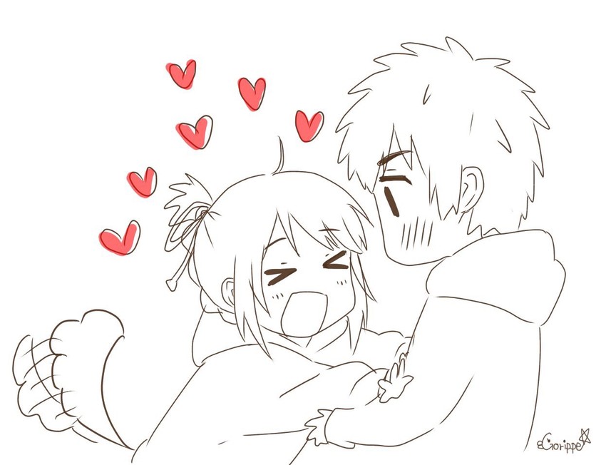 miyamizu mitsuha and tachibana taki (kimi no na wa.) drawn by gorimaru_(denpabibibi)