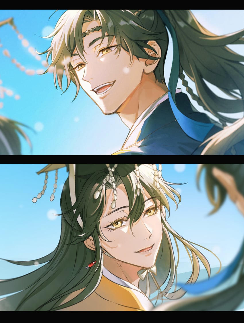 shen zechuan and xiao chiye (qiang jin jiu) drawn by jiayi_yeya