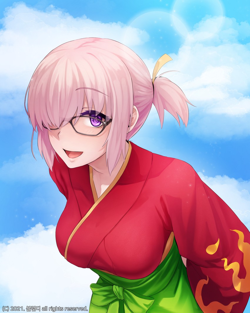 mash kyrielight (fate and 1 more) drawn by blondy_(ldlong)