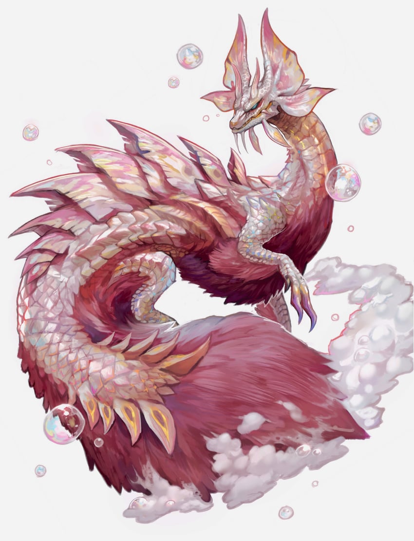 mizutsune (monster hunter and 1 more) drawn by sumosamo