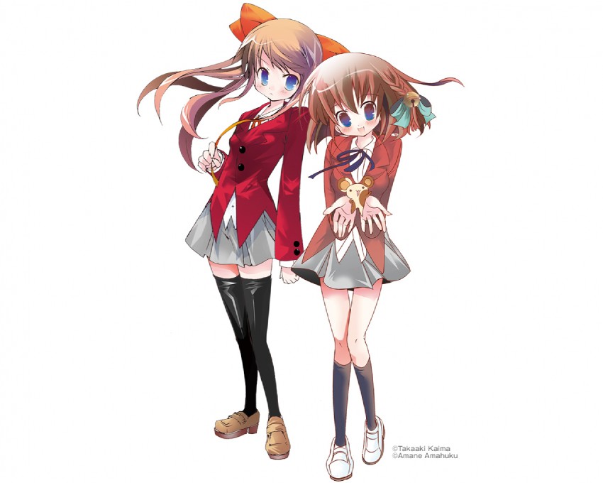 kokonoe yuuko and kanba mifuyu (gakkou no kaidan) drawn by amafuku_amane