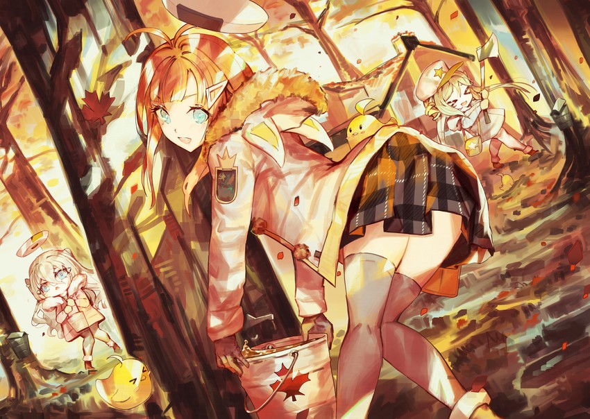 manjuu, comet, foxhound, and fortune (azur lane) drawn by softmode