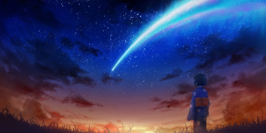 miyamizu mitsuha (kimi no na wa.) drawn by mesc_(bfwz529650971)