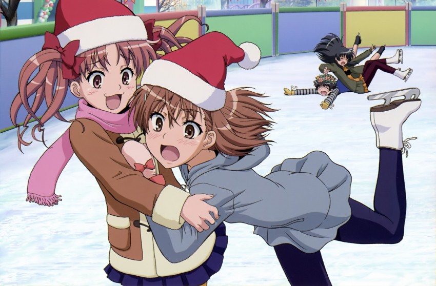 misaka mikoto, shirai kuroko, saten ruiko, and uiharu kazari (toaru majutsu no index and 1 more)