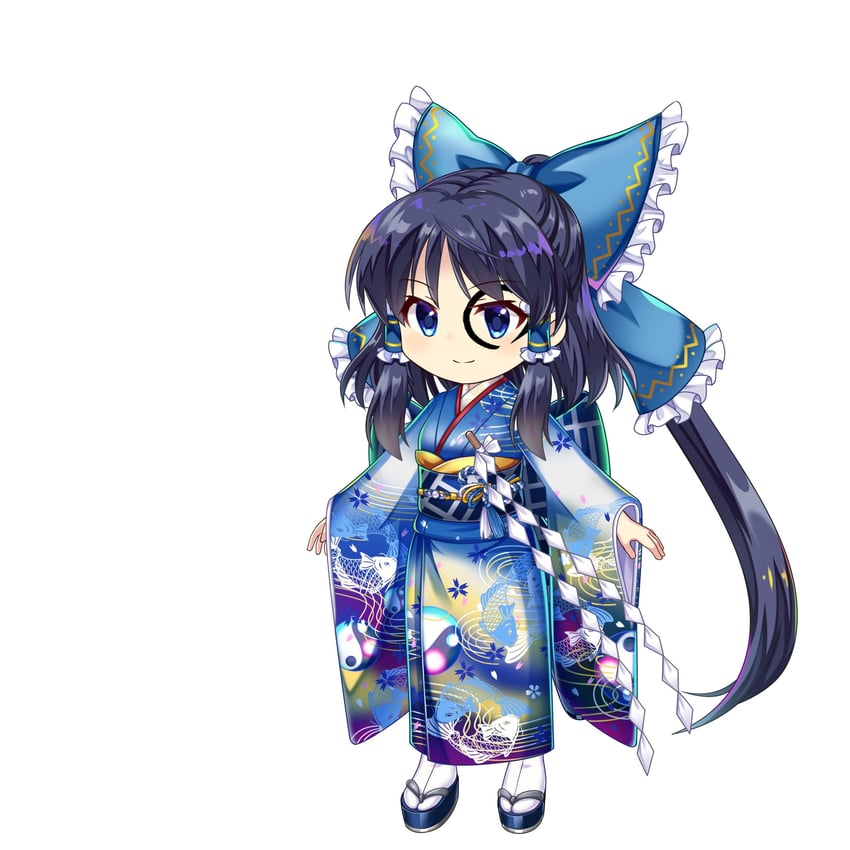 hakurei reimu (touhou and 1 more) drawn by rotte_(1109)