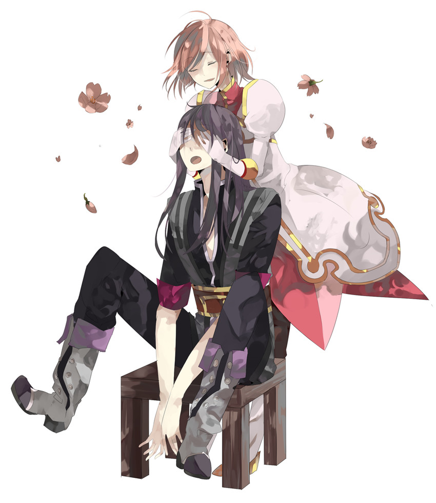 yuri lowell and estellise sidos heurassein (tales of and 1 more) drawn by yunaru