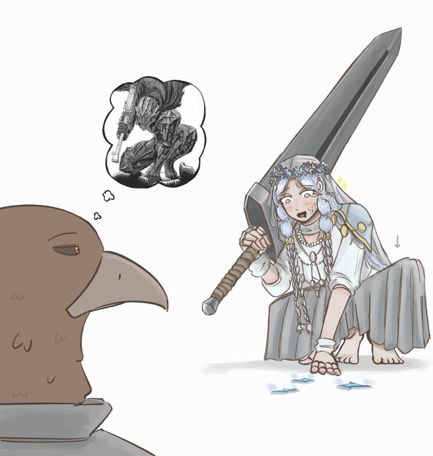 guts, revenant, and guardian (elden ring and 2 more) drawn by johnholl0w