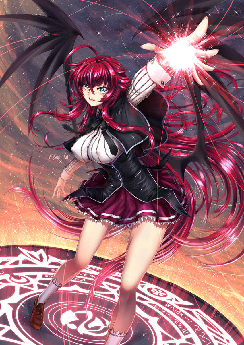 rias gremory (high school dxd and 3 more) drawn by adsouto