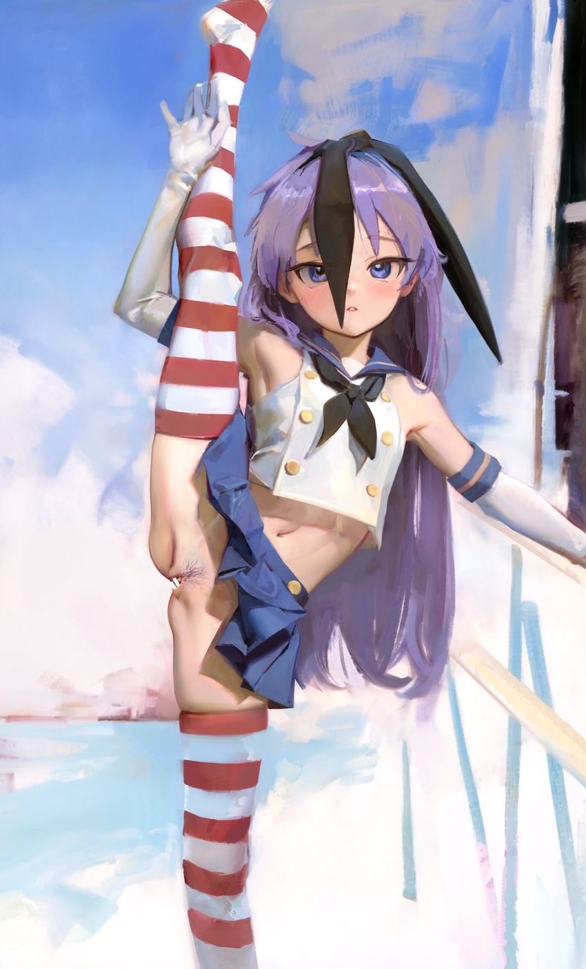shimakaze and hiiragi kagami (kantai collection and 1 more) drawn by sweetonedollar