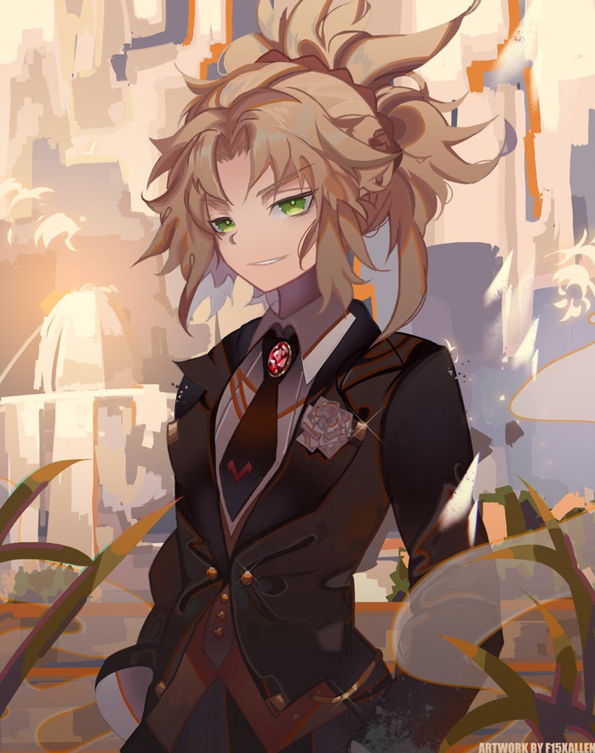 mordred (fate and 1 more) drawn by f15xallen