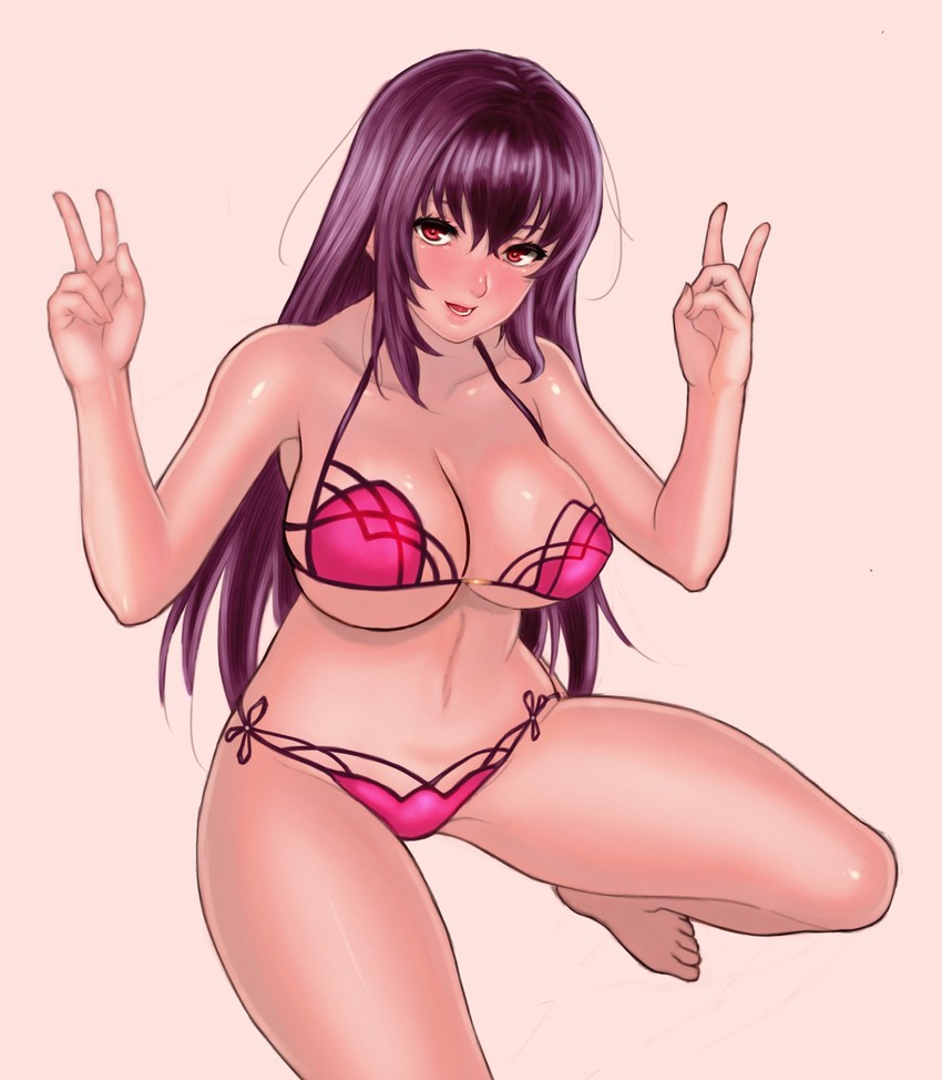 scathach (fate and 1 more) drawn by akira_(yuibnm71)