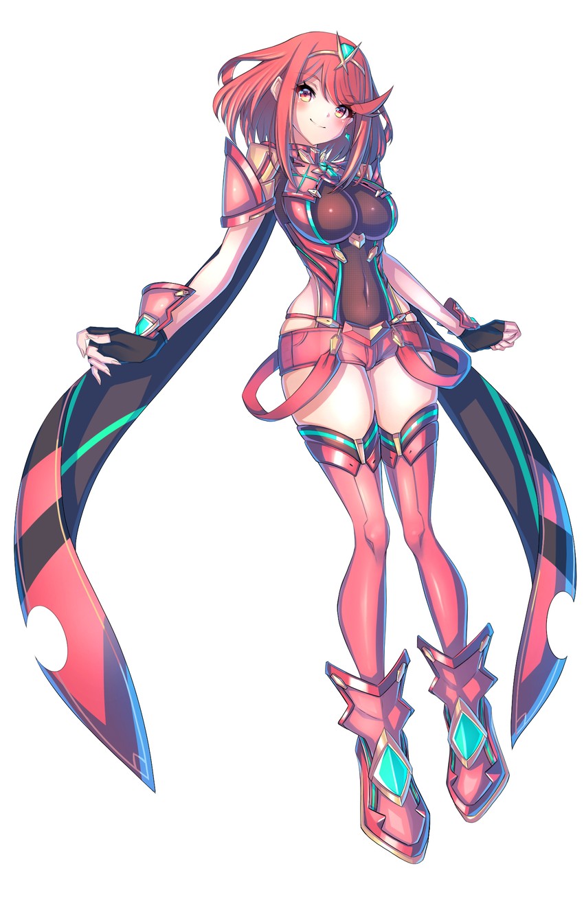 pyra (xenoblade chronicles and 1 more) drawn by hakusai_(hksicabb)