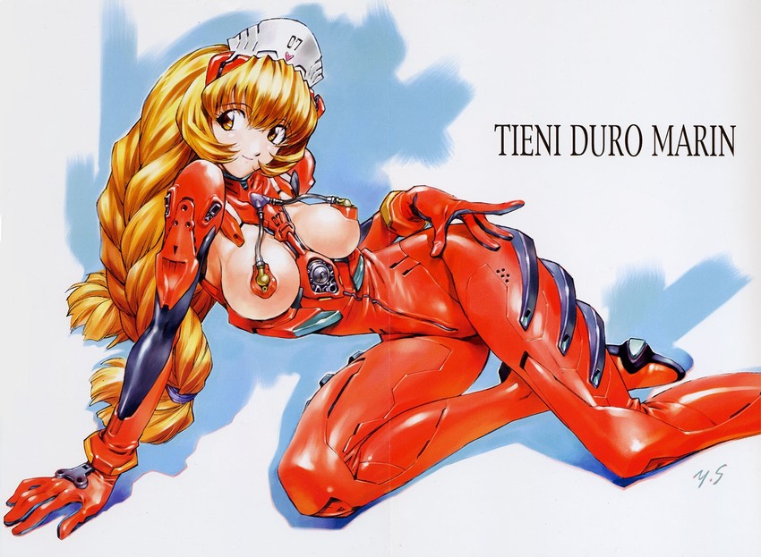 souryuu asuka langley and nonohara marin (neon genesis evangelion and 1 more) drawn by sadamoto_yoshiyuki