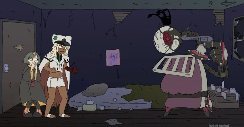 ramlethal valentine, delilah, bedman, and bedman? (guilty gear and 2 more) drawn by nateflotas
