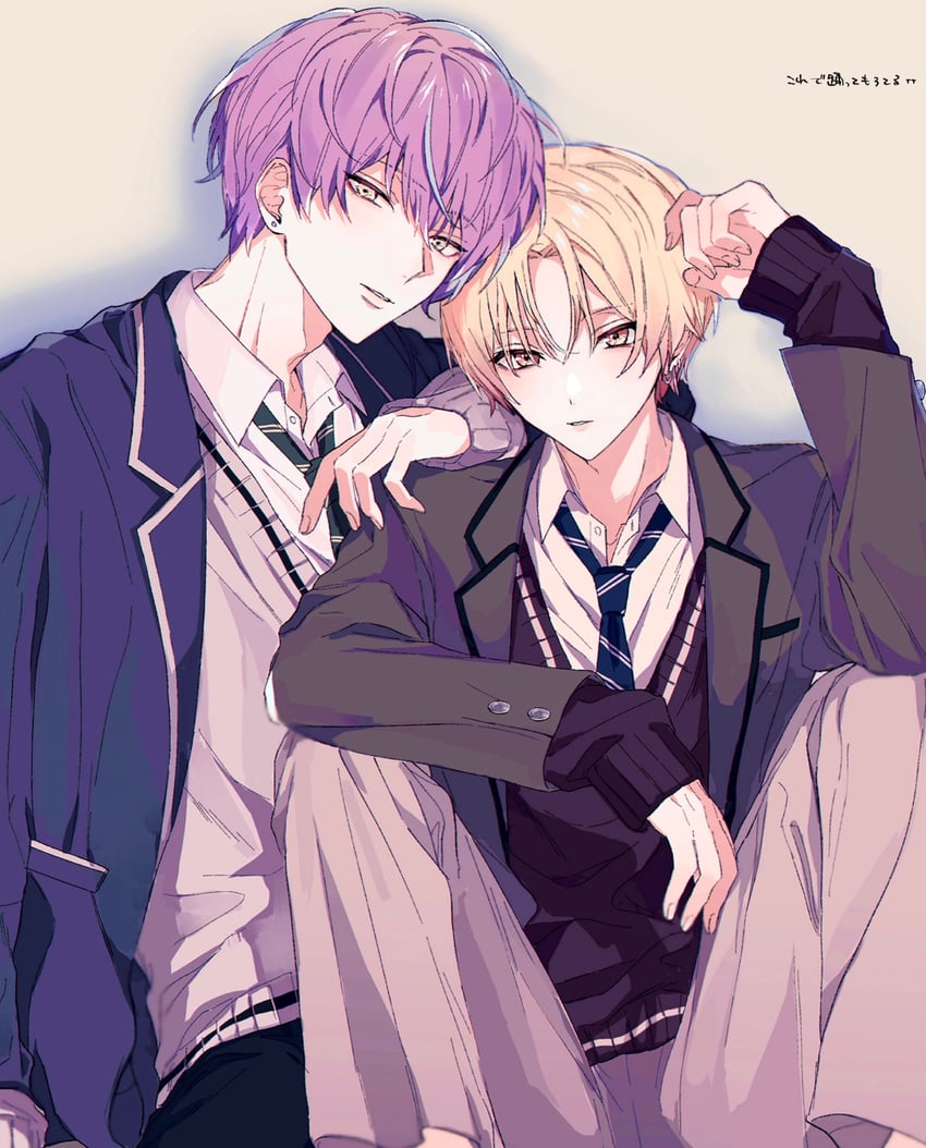 tenma tsukasa and kamishiro rui (project sekai) drawn by lrvt6