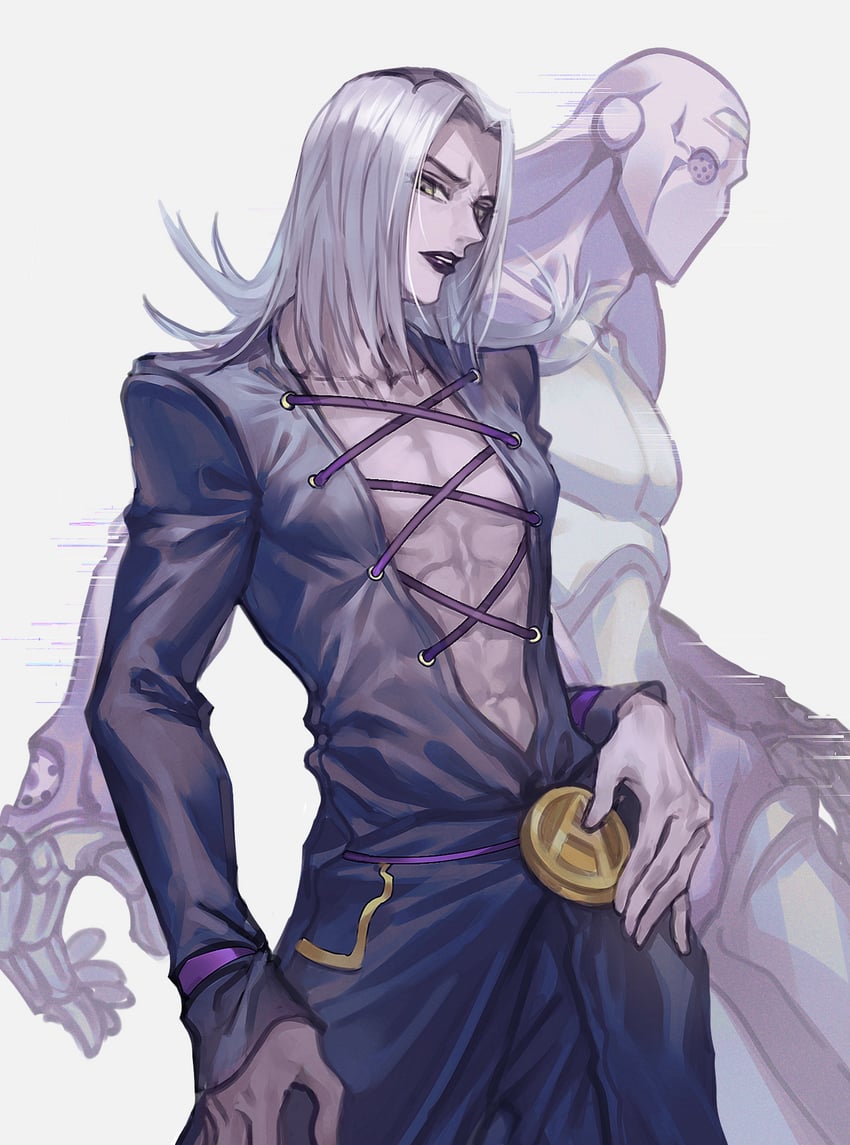 leone abbacchio and moody blues (jojo no kimyou na bouken and 1 more) drawn by muneomon_(takomon)