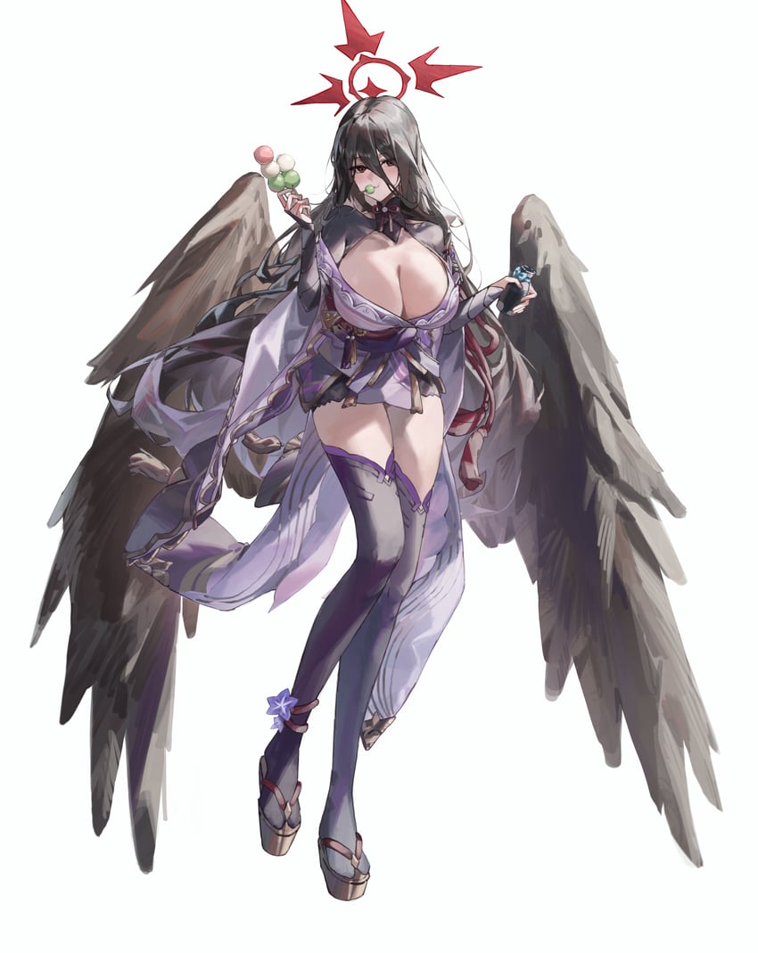 raiden shogun and hasumi (blue archive and 1 more) drawn by chun_nam
