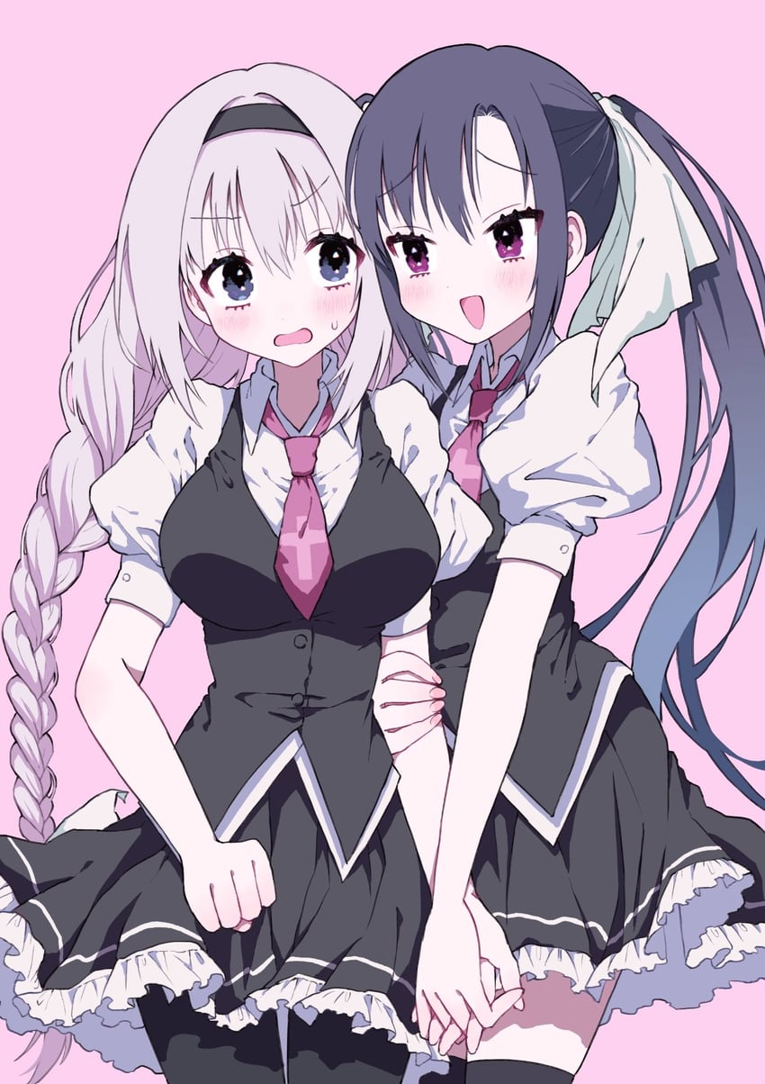 hikawa rina and kawachino yuumi (sakura no uta) drawn by umamochi_shiro