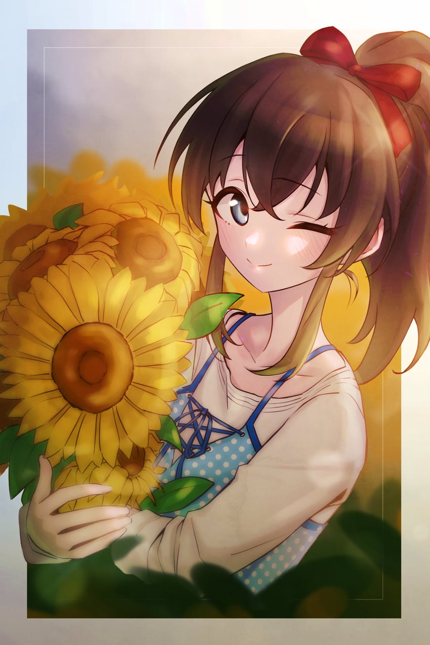 satake minako (idolmaster and 1 more) drawn by 24riside