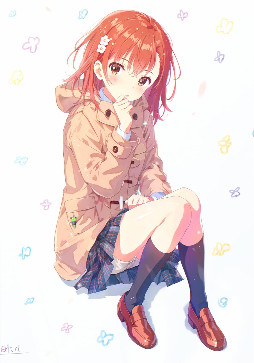 misaka mikoto and gekota (toaru majutsu no index and 1 more) drawn by eritri